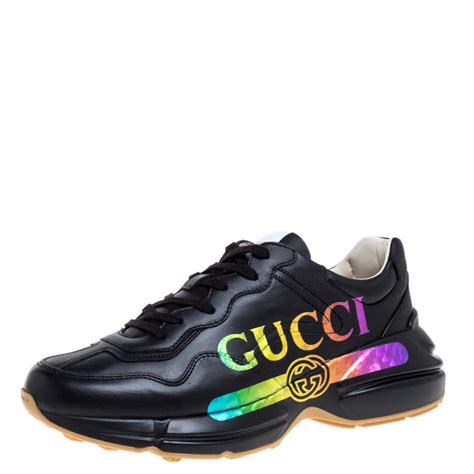 gucci leather rhyton sneakers|Gucci rhyton sneakers used.